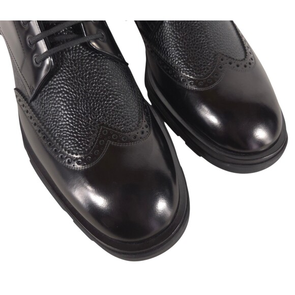 Alexander McQueen Hybrid Brogue Lace Up Boots US 8 EU 41 Mens Black $990 main image 5